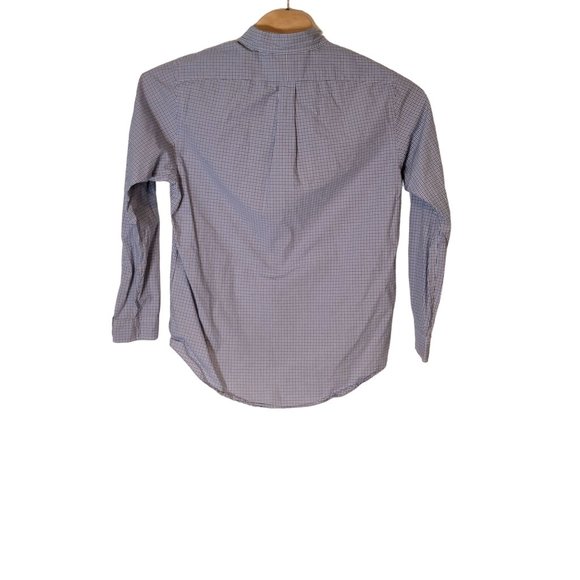 Ralph Lauren Button Down Dress Shirt Size Large‎ Long Sleeve Blue Check - Picture 2 of 5